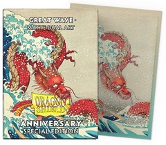 Dragon Shield 12117: Standard - Dual Matte Great Wave Anniversary Edition, 100ct block